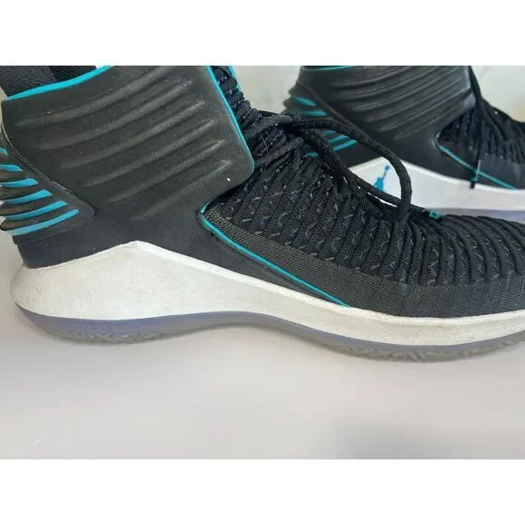 Nike Air‎ Jordan XXXII 32 CEO Black Rapid Teal White Size 12 Men's Sneakers - Picture 9 of 11